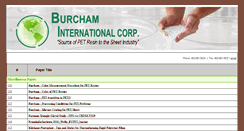 Desktop Screenshot of burchamintl.com